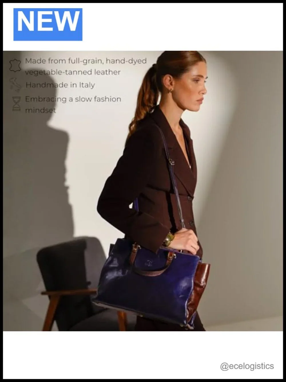 Italian Handmade Leather Top Handle Tote Bag for Women, Full Grain Cowhide Purse